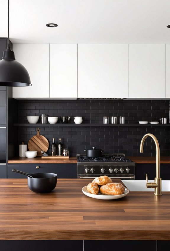 warm oiled walnut countertops