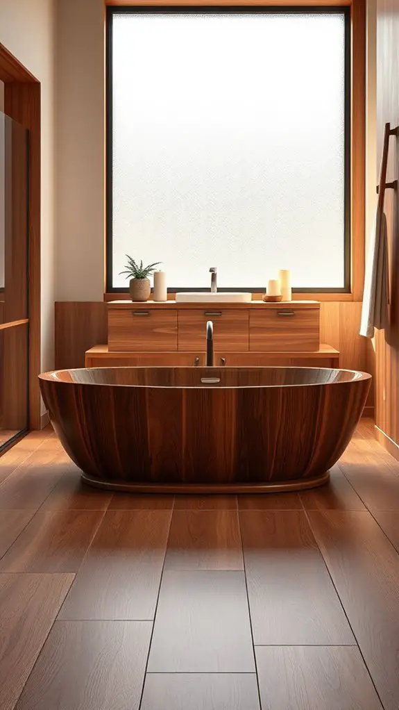 warm organic wood accents