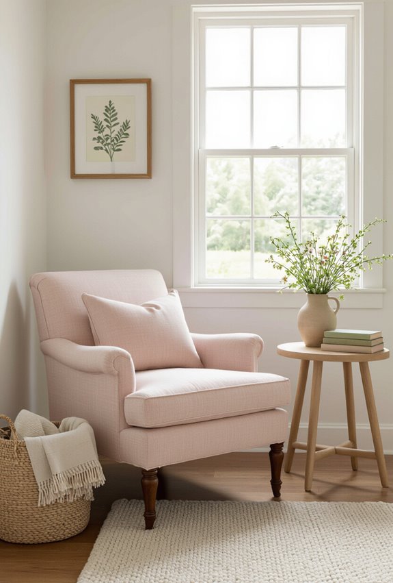 warm pastels with neutrals