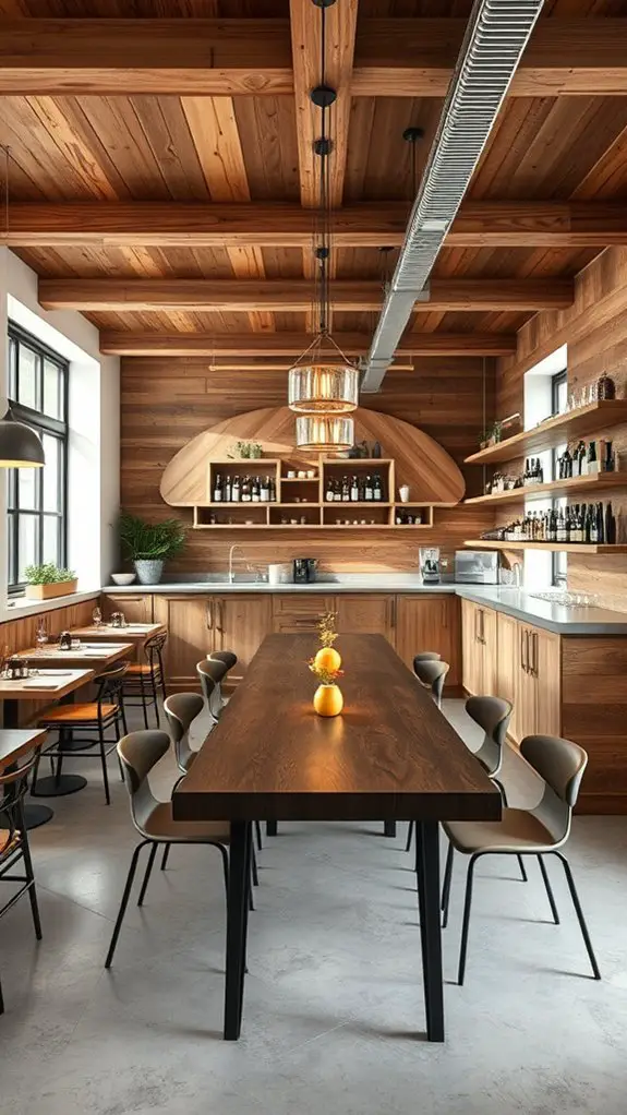 warm rustic wood ambiance