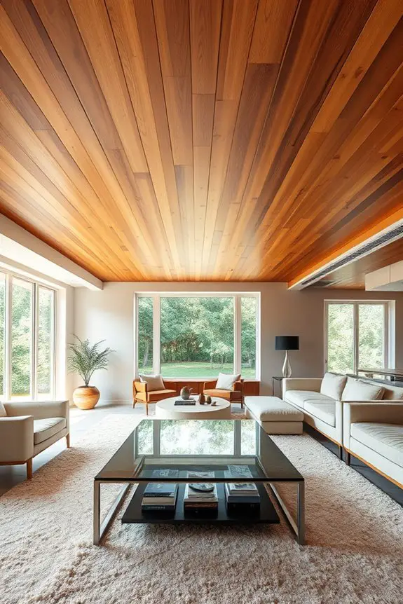 warm rustic wood ceilings