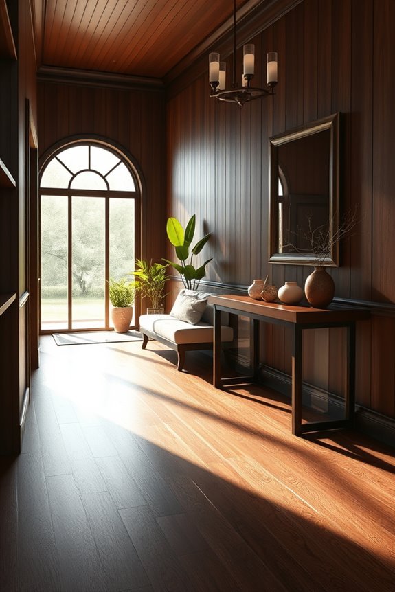 warm sophisticated dark wood
