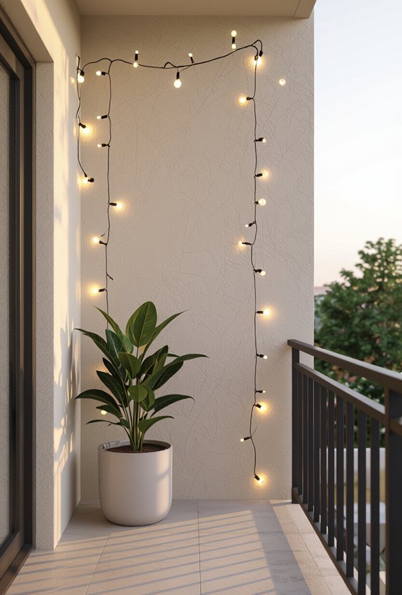 warm string lights removable hooks
