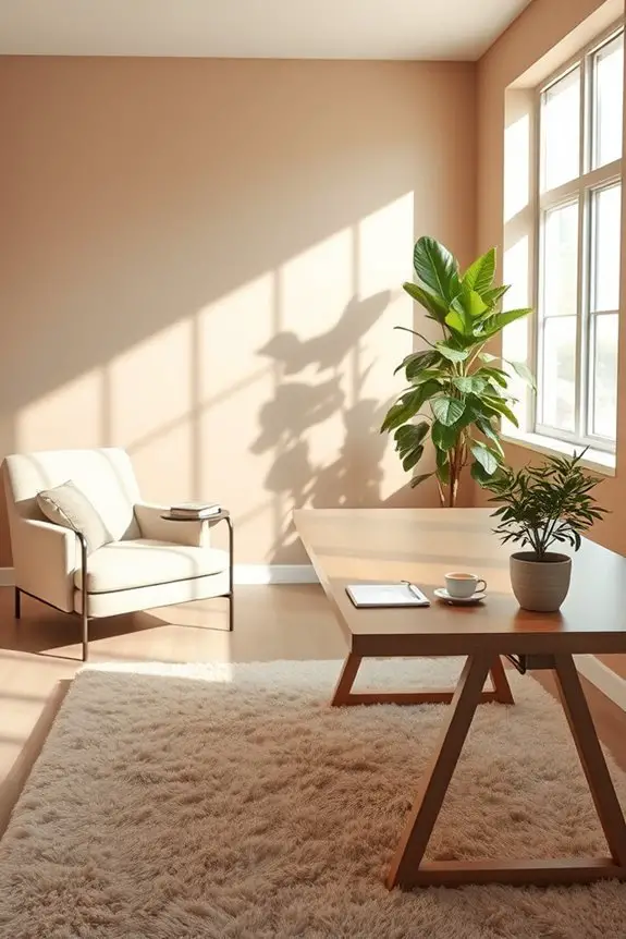 warm taupe enhances productivity