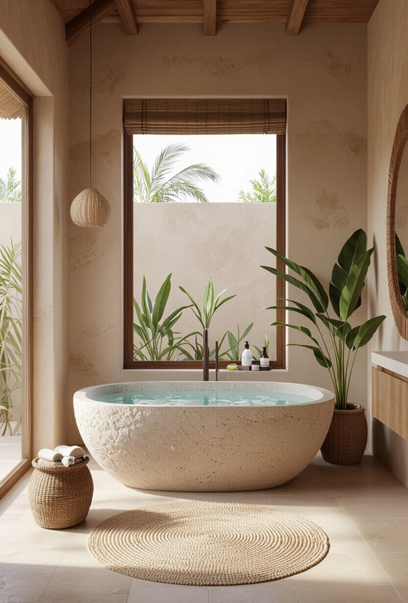 warm terracotta mossy ochre