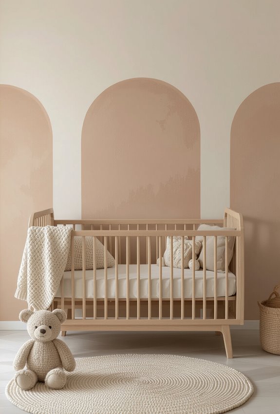 warm textured nursery accent
