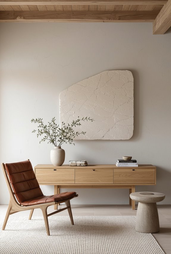 warm textured reclaimed materials