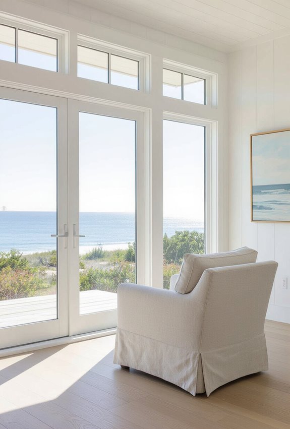 warm whitewashed wide plank floors