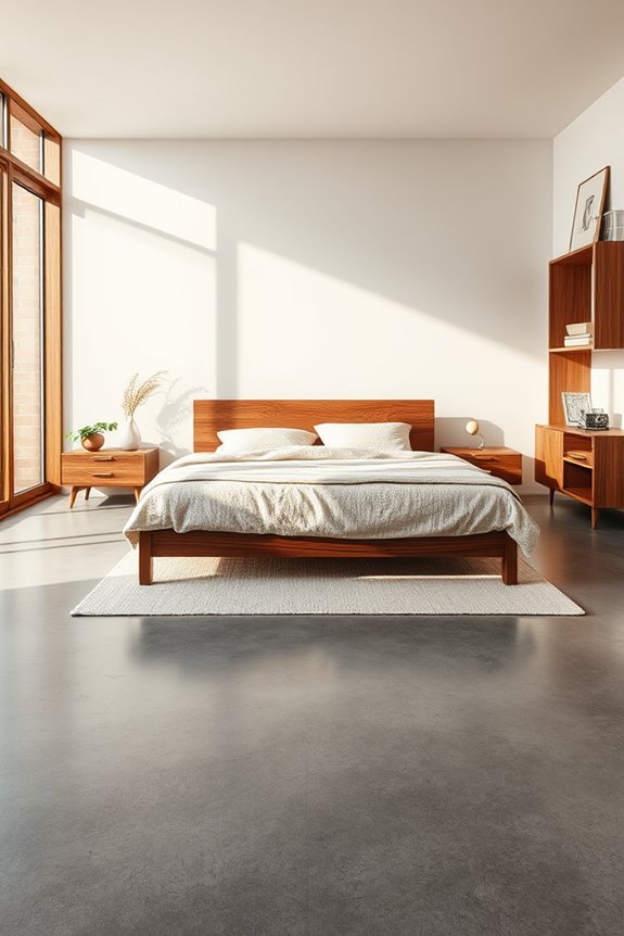 warm wood enriches concrete