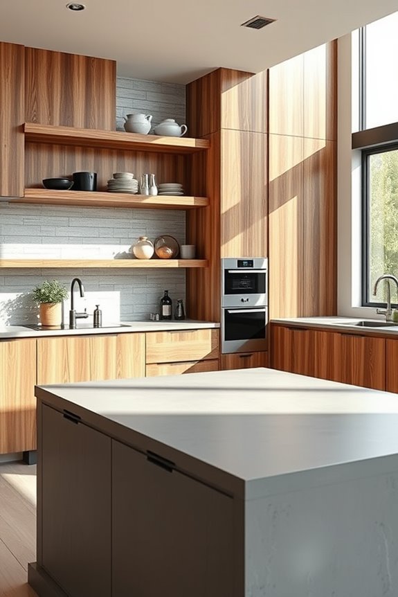 warm wood meets beton
