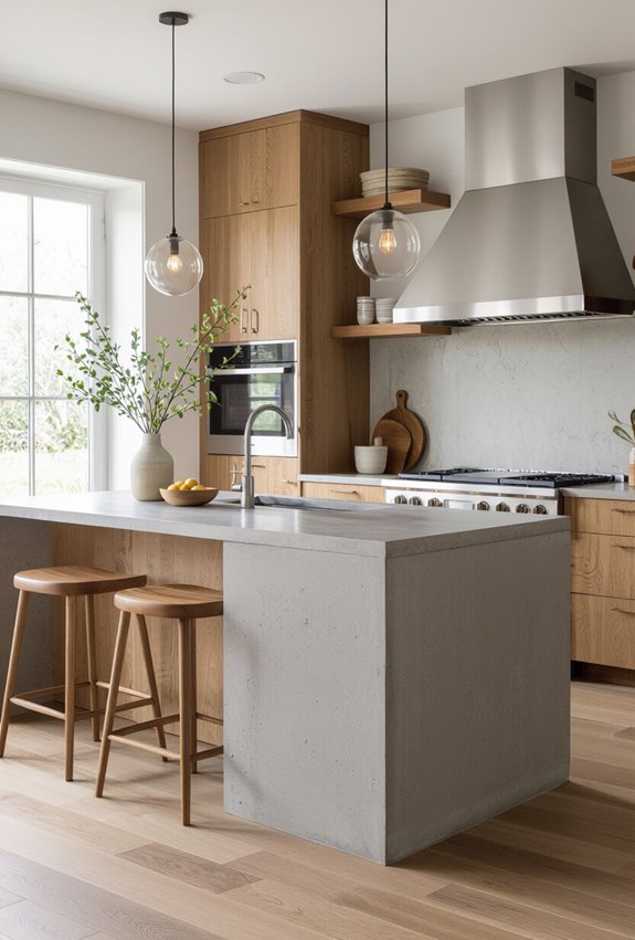 warm wood softens beton