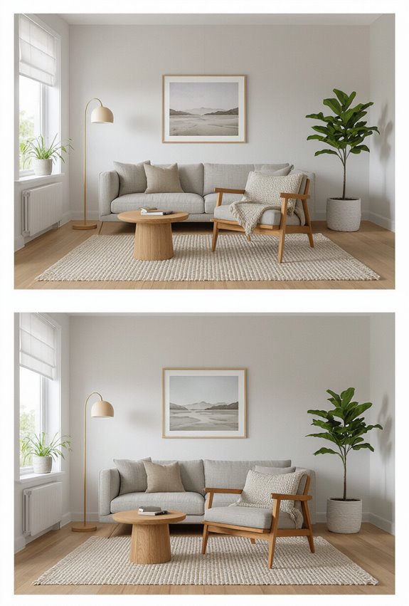 warmth through wood and textures