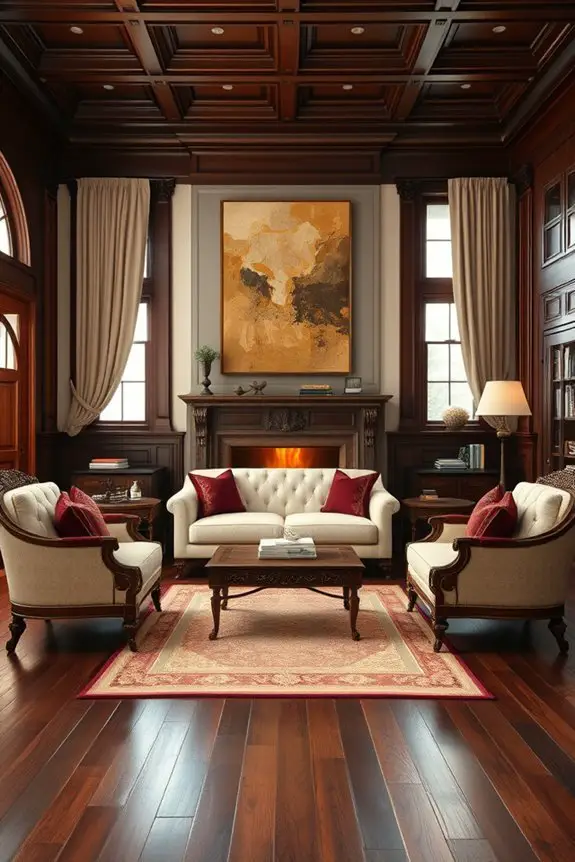 warmth through wood elements