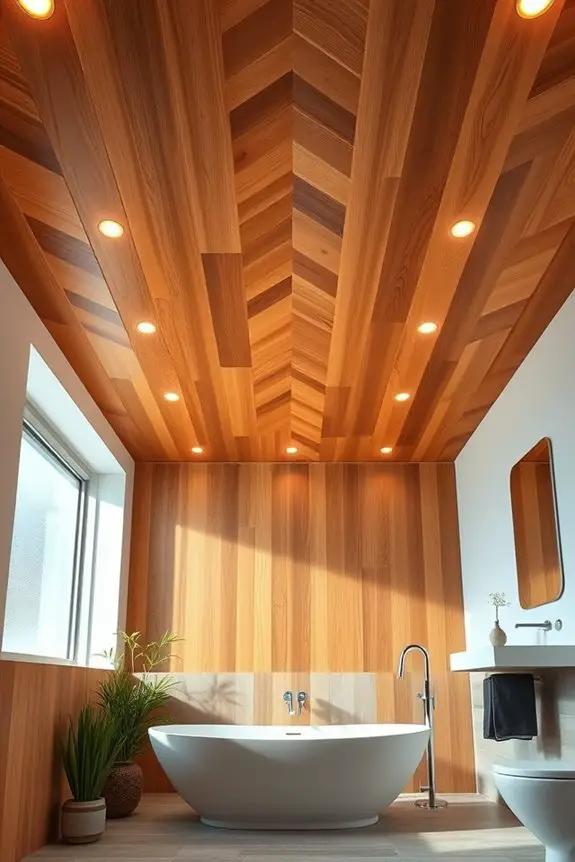 warmth through wood paneling