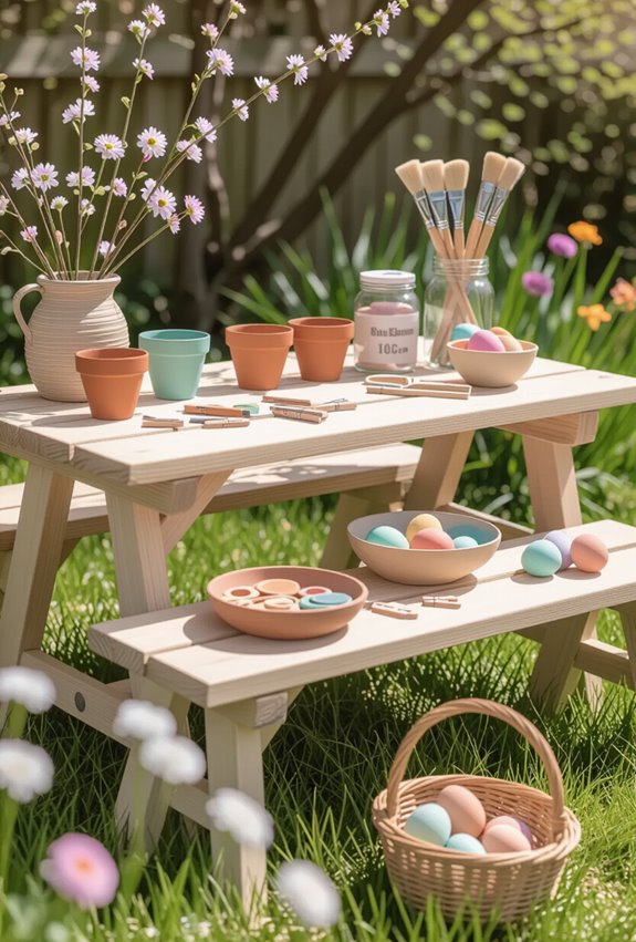 washable kids garden craftstation