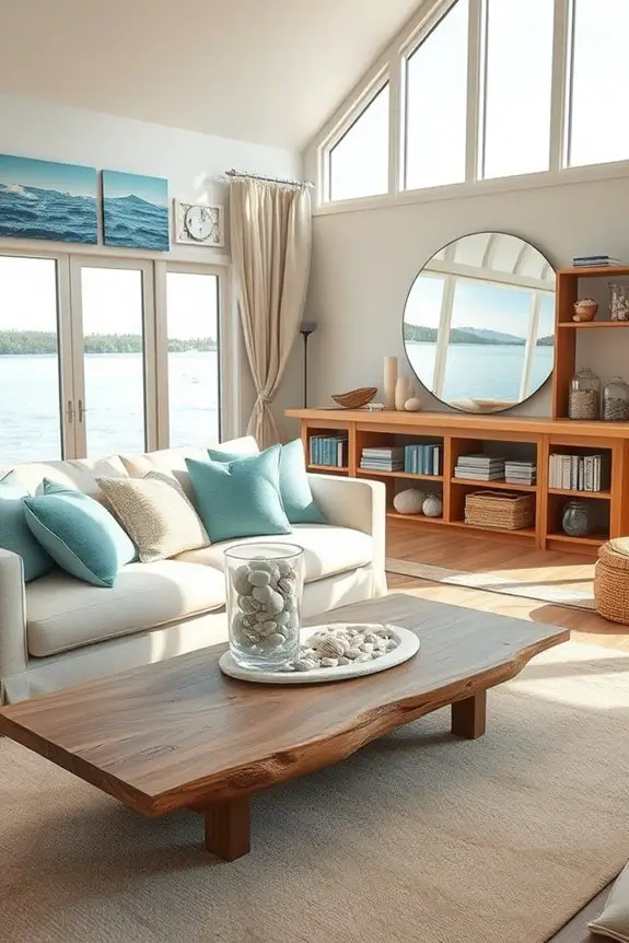 water inspired tranquil decor