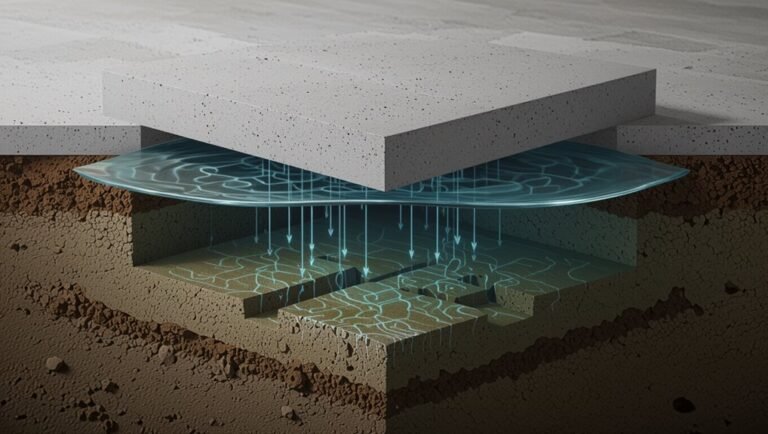 water movement in concrete