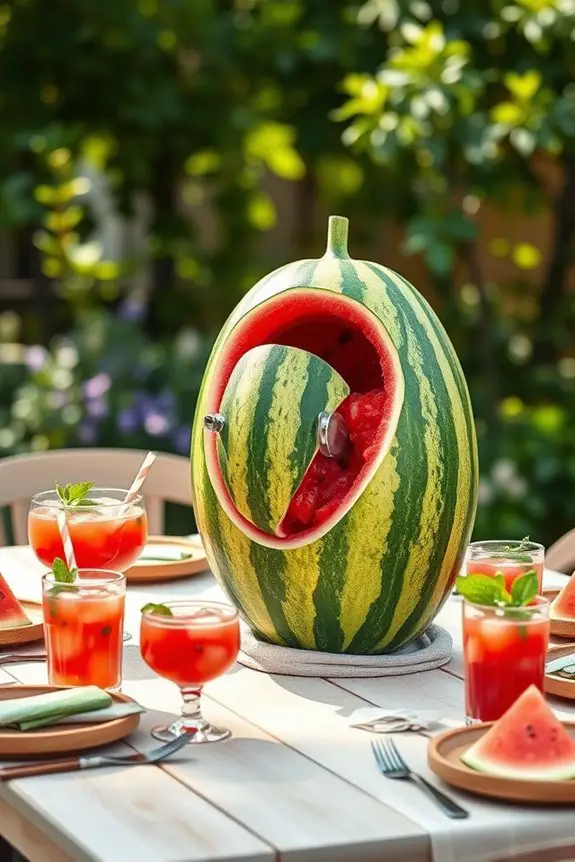watermelon drink dispenser centerpiece
