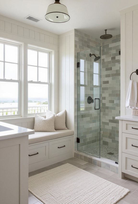waterproof sloped storage bench