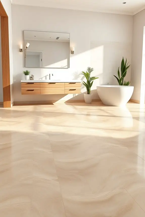 wavy tiles enhance tranquility