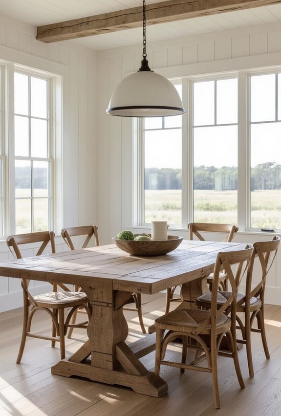 weathered nautical coastal table centerpiece