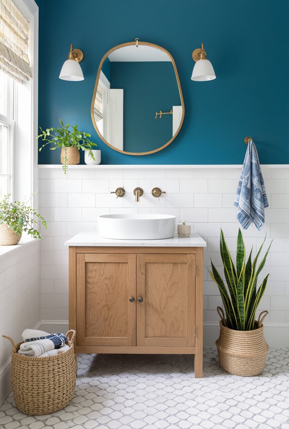 weathered reclaimed wood vanity