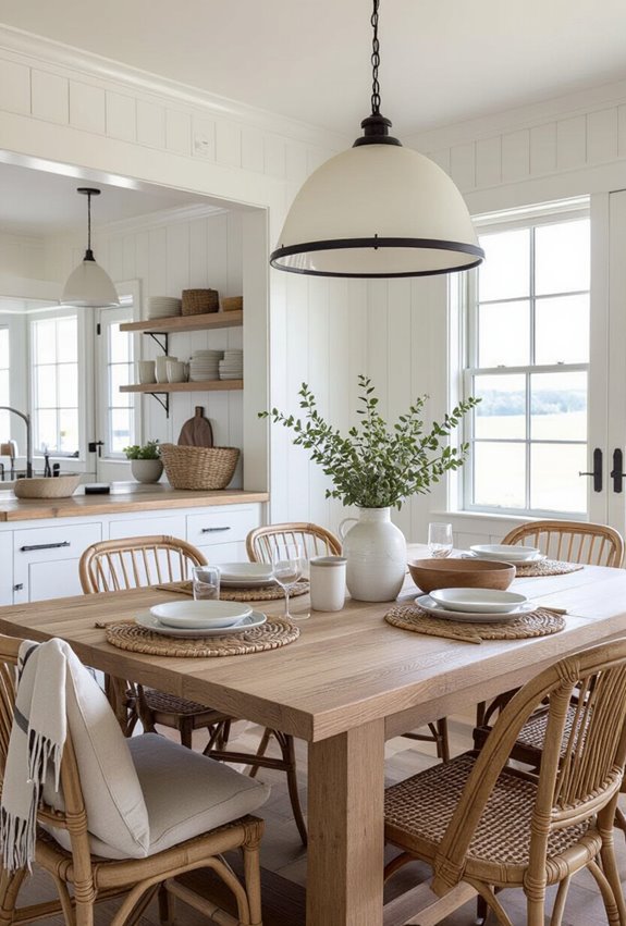 weathered textures cozy coastal farmhouse