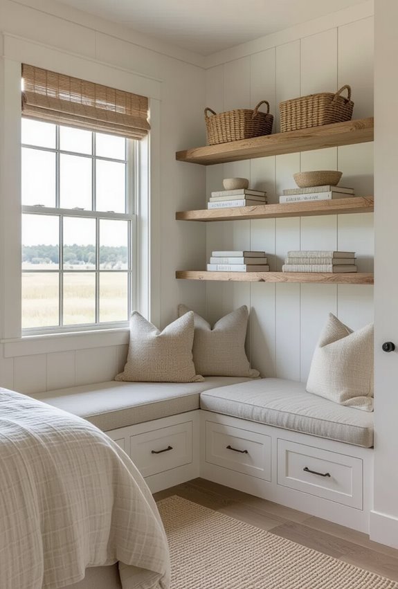 weathered wood rustic display