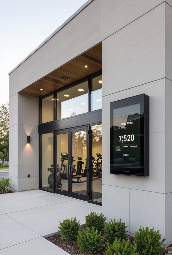 weatherproof digital schedule displays