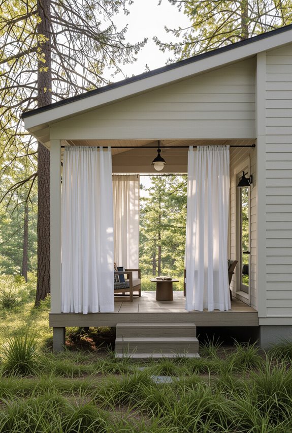 weatherproof grommet curtain panels
