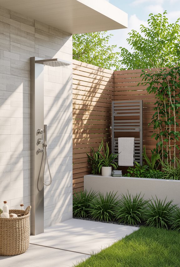 weatherproof heated towel storage