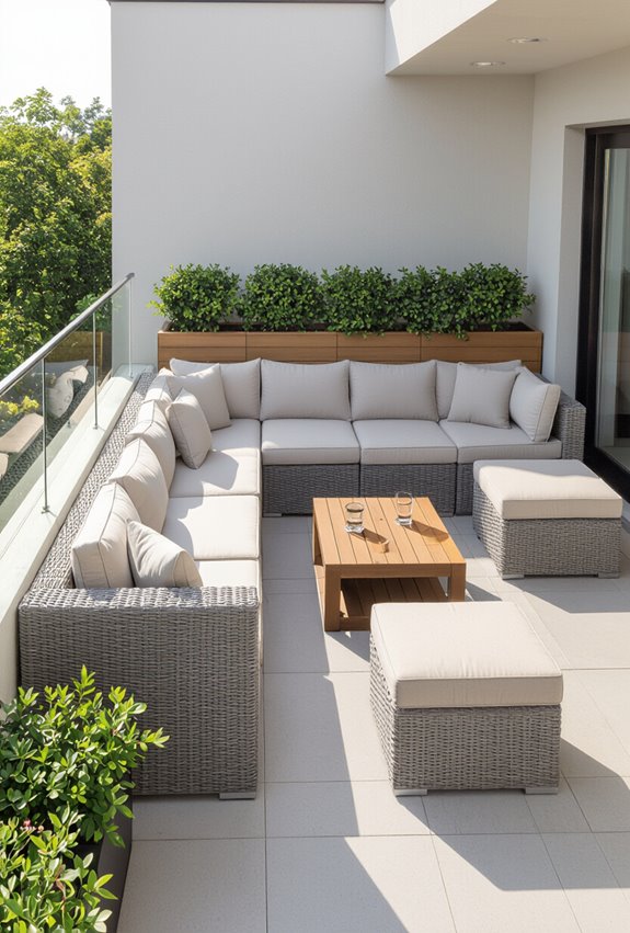 weatherproof modular seating versatility