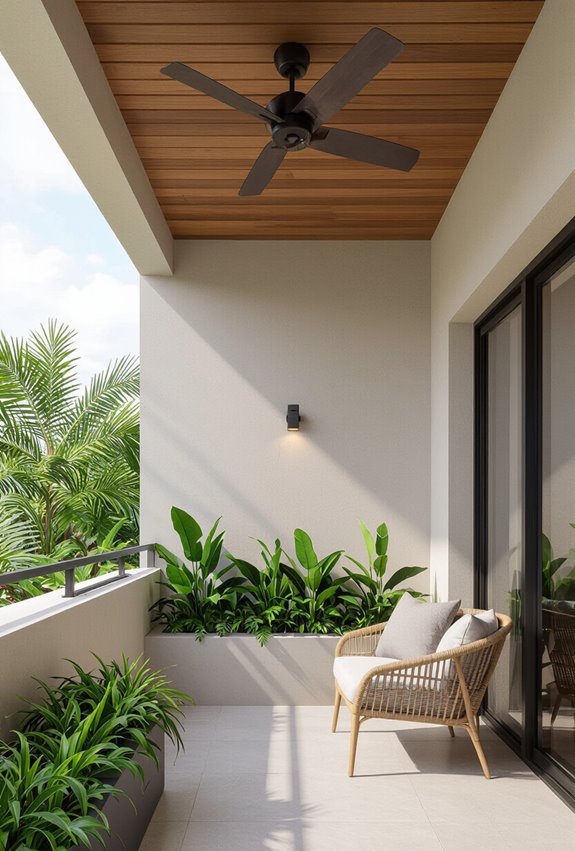 weatherproof reversible blade ceiling fan