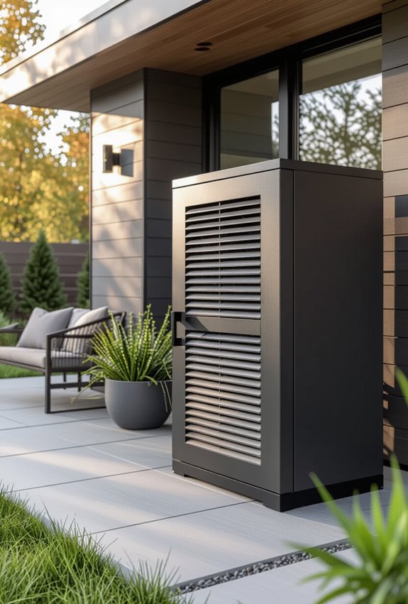 weatherproof slotted winter cabinet
