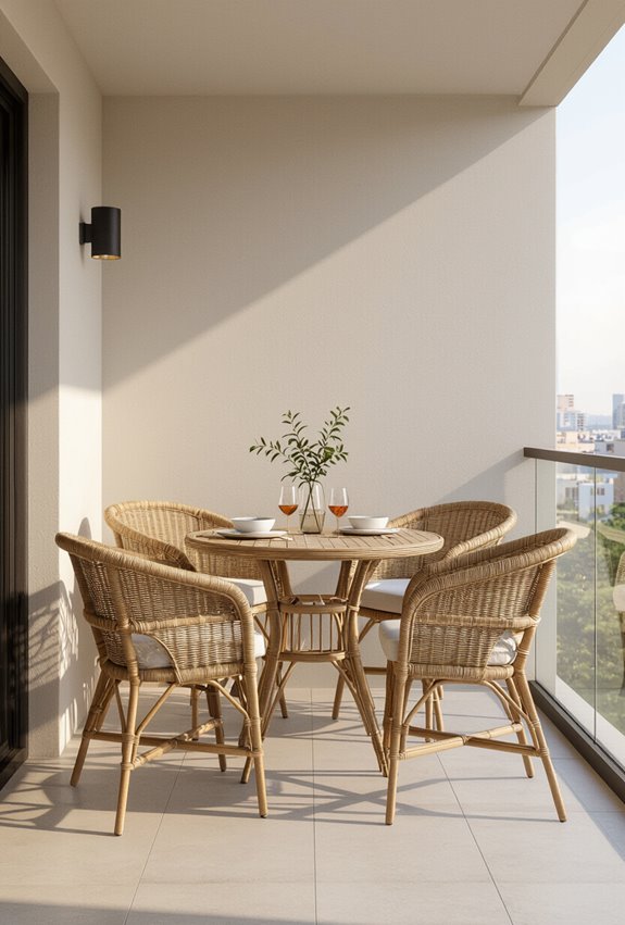 weatherproof uv resistant rattan seating