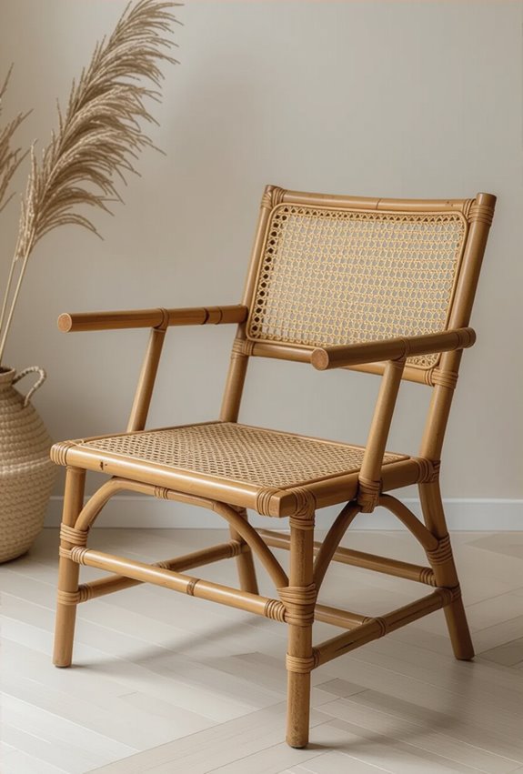 weave rattan into bamboo