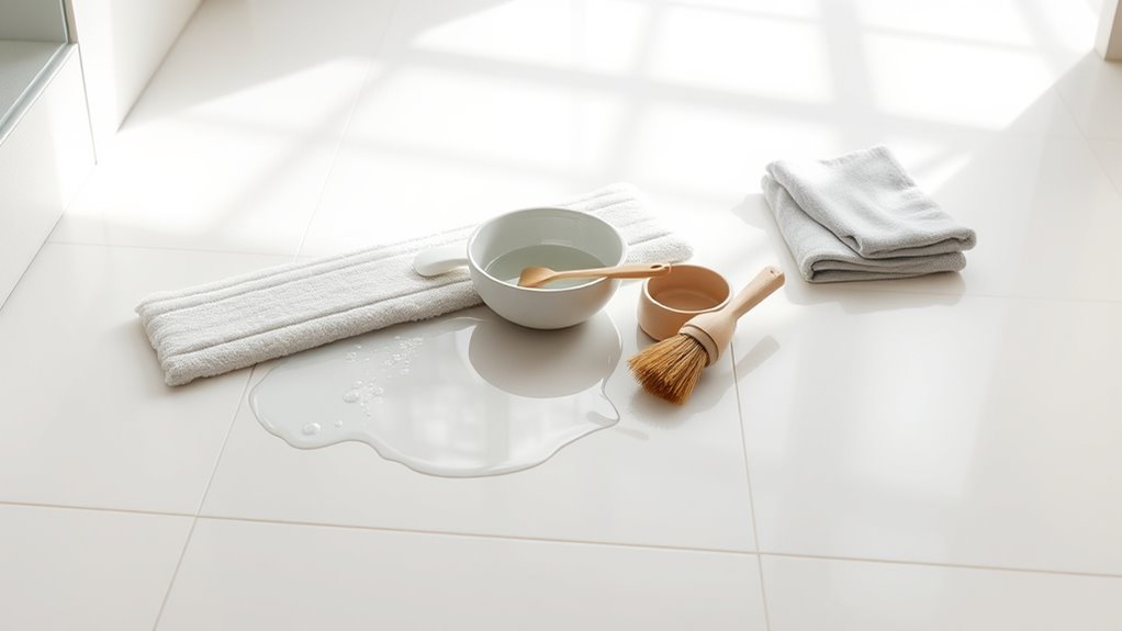 weekly porcelain floor cleaning