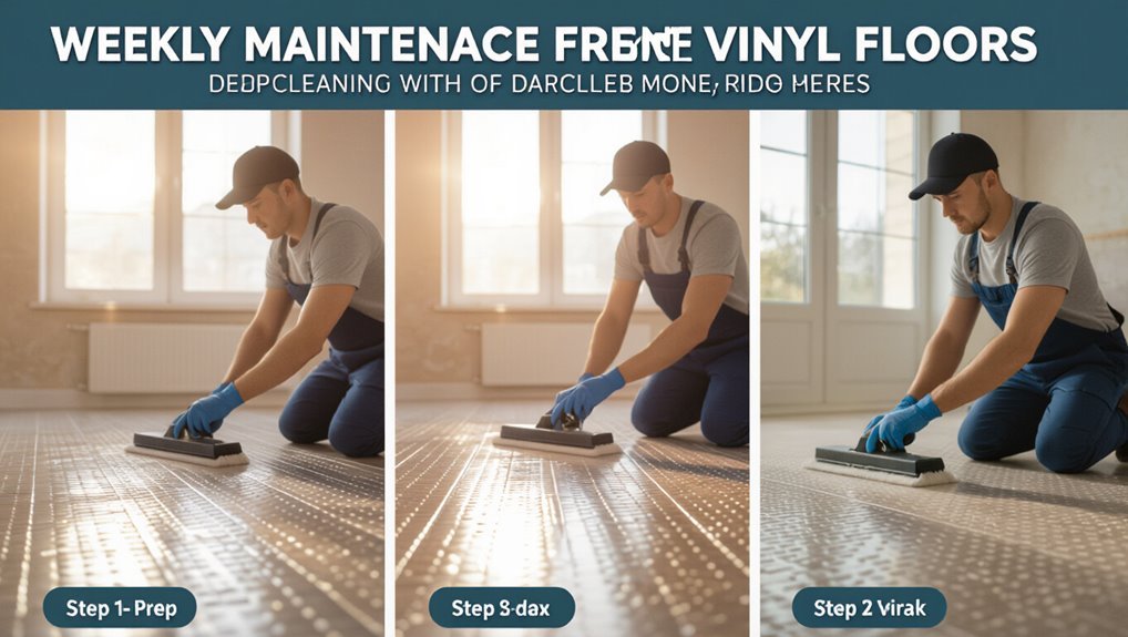 weekly vinyl floor maintenance guide