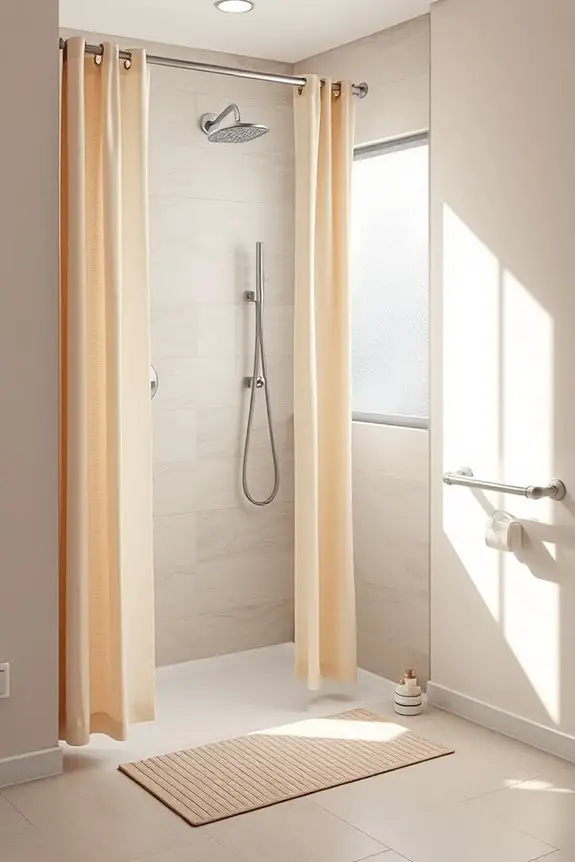 weighted shower curtains enhance safety