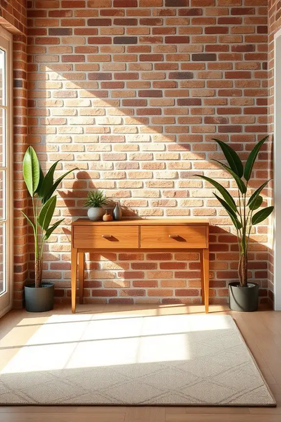 welcoming brick entryway design