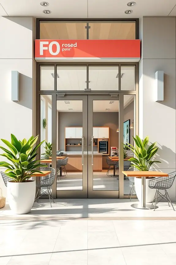 welcoming colorful entrance design