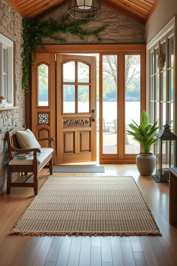 welcoming cozy natural decor