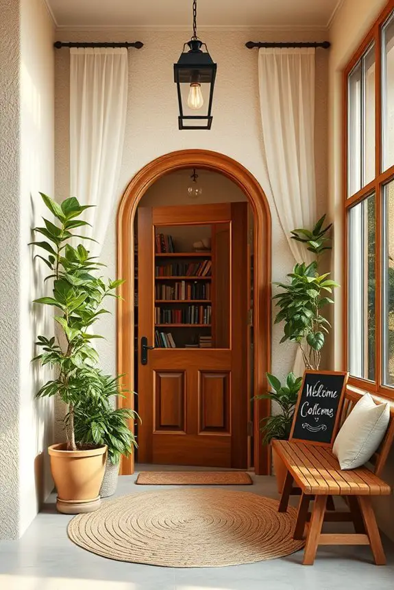 welcoming entrance atmosphere created