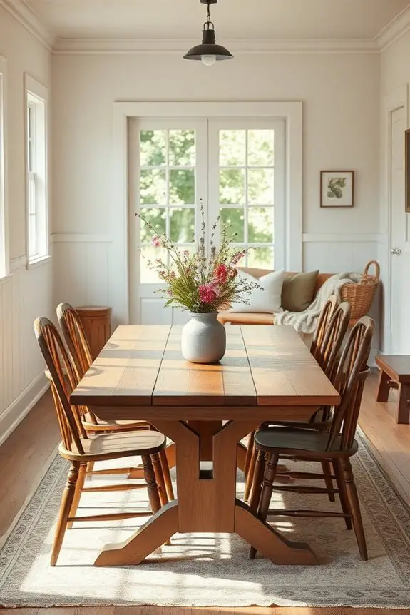 welcoming entryway dining decor