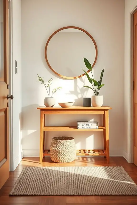 welcoming organized entryway decor