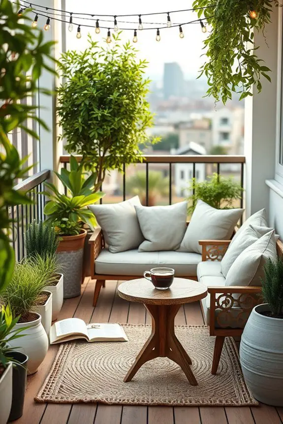 welcoming outdoor relaxation area