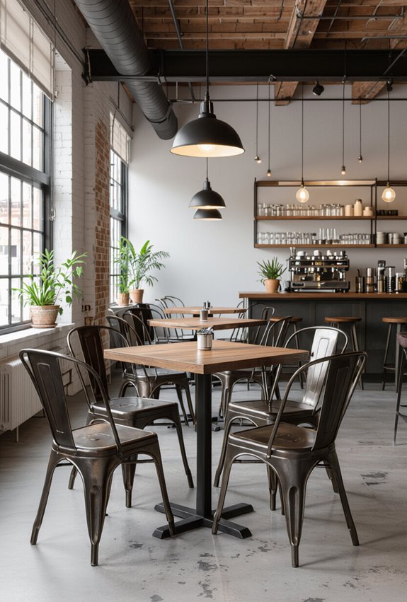 welded steel worn leather