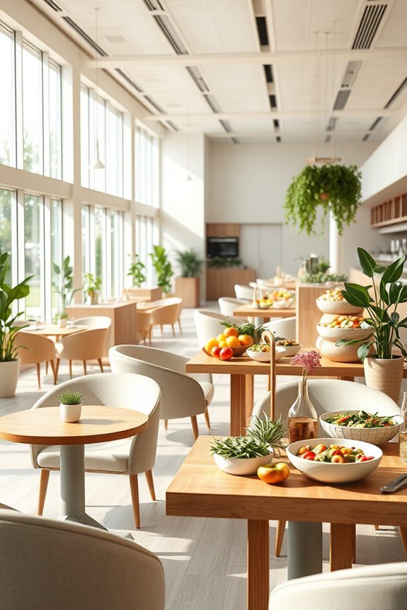 wellness focused cafeteria environments