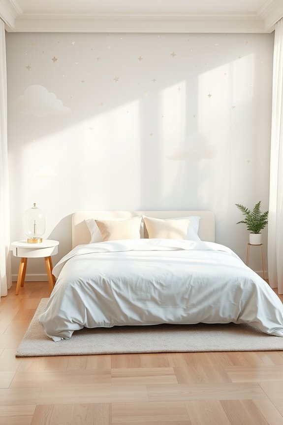 whimsical bedroom cloud decor