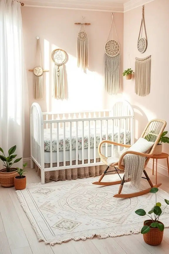 whimsical boho chic nursery